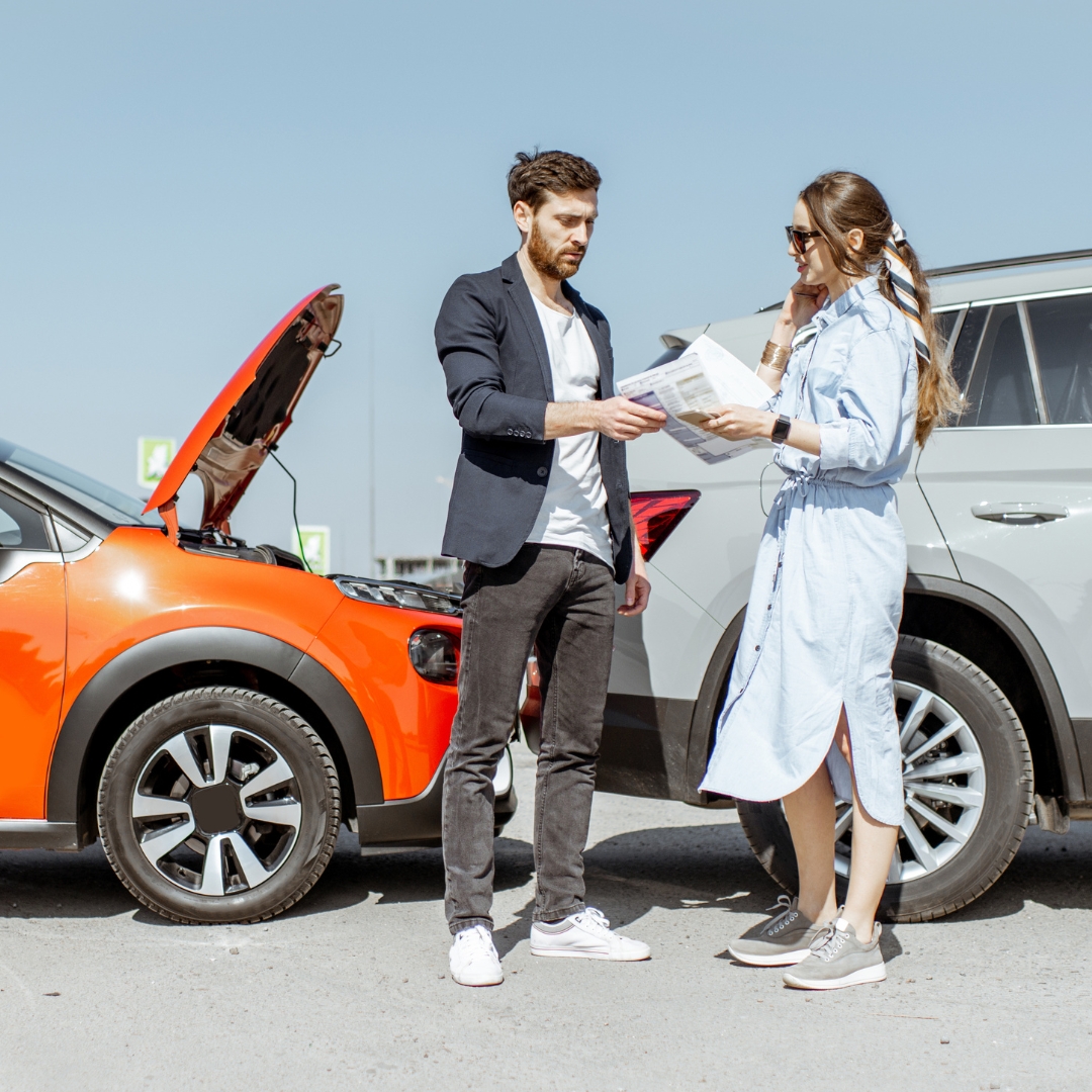 Exchanging information after a car accident