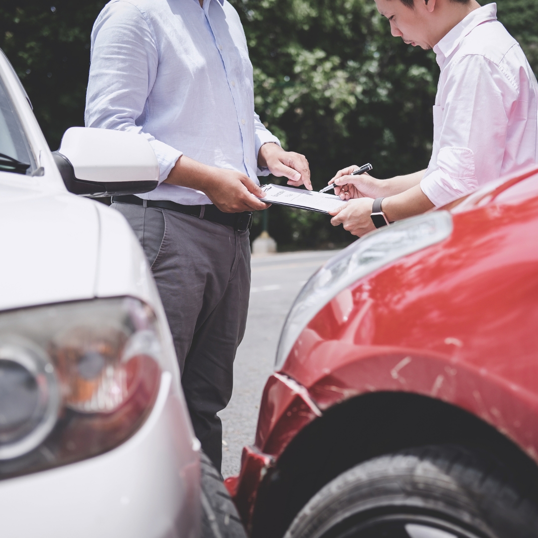 Exchanging information after a car accident