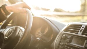 El interior de un coche