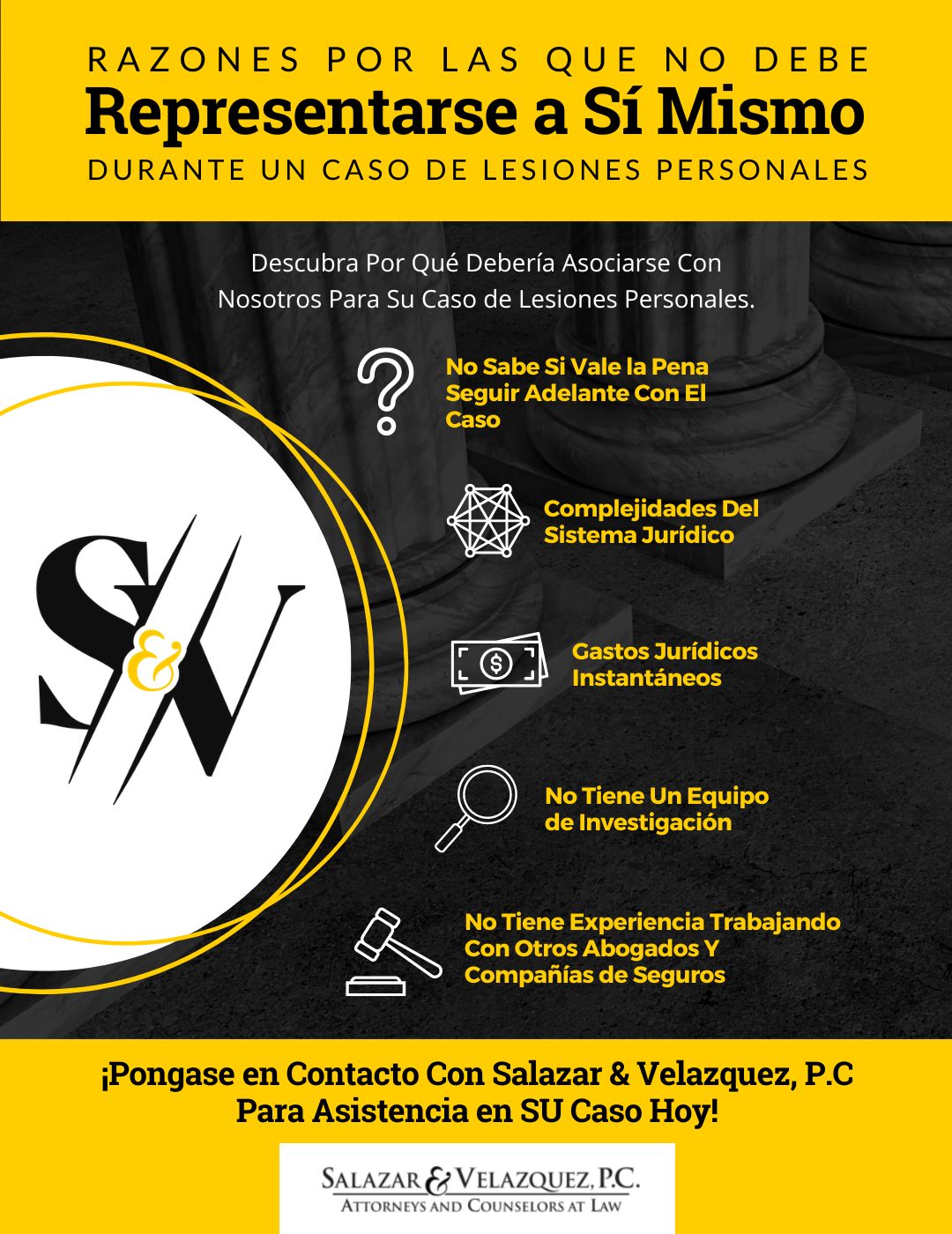 Razones Por Las Que No Debe Representarse a Sí Mismo Durante Un Caso de Lesiones Personales