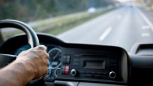 truck driver point of view perspective