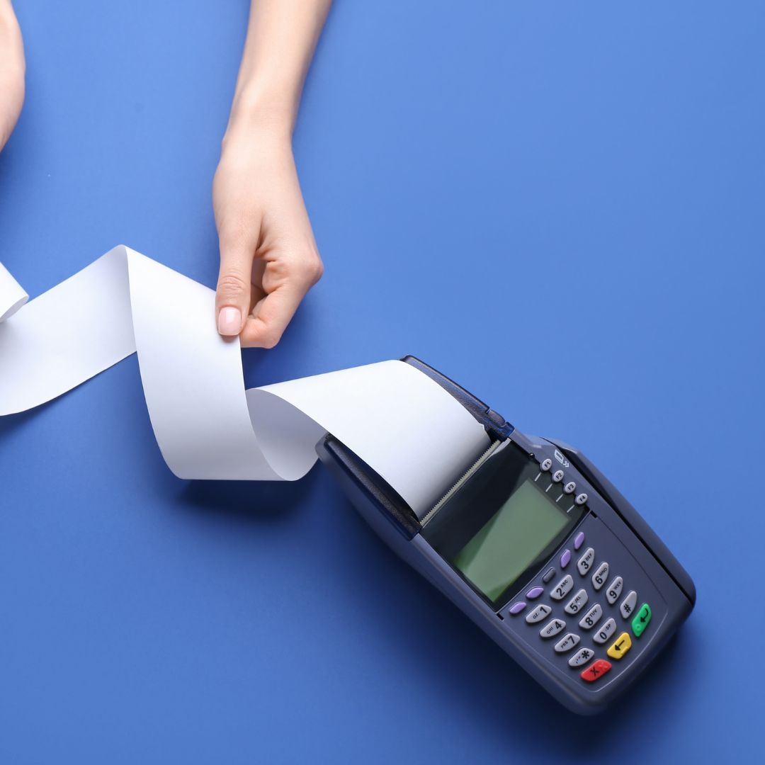 machine printing a receipt 