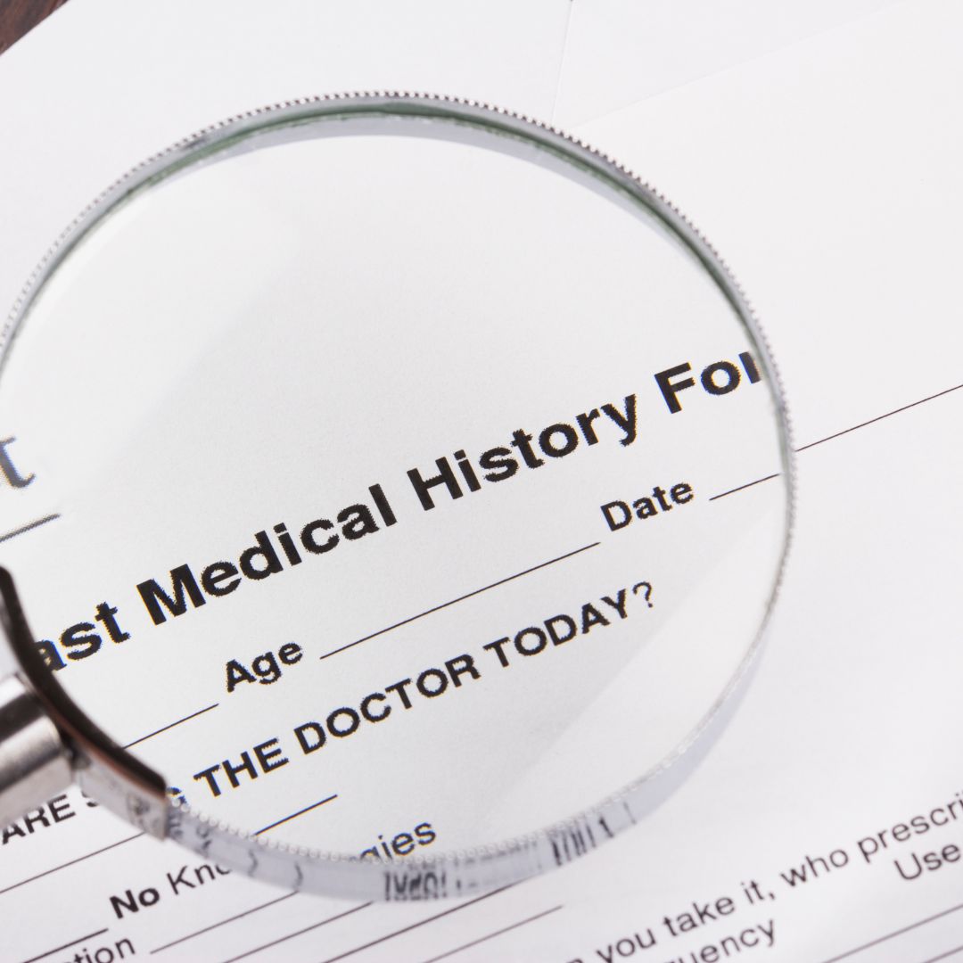 Medical history form