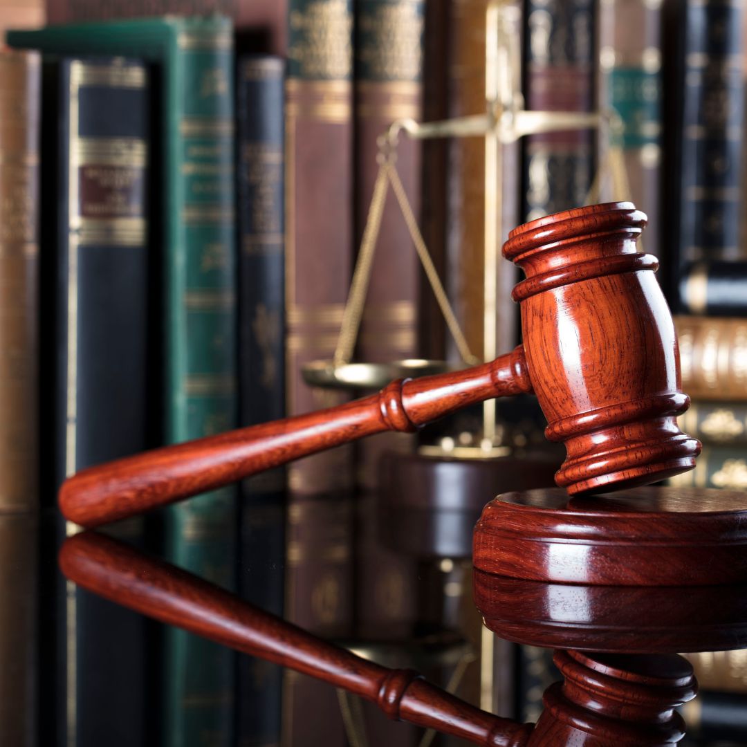gavel on desk