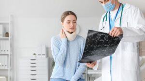 woman at doctor's office