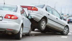 A rear end crash