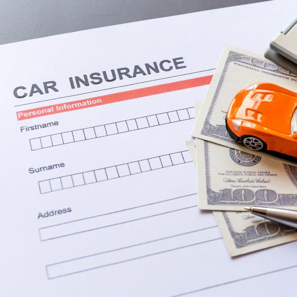 A car insurance form