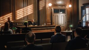 People in a court room