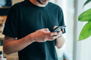 img of someone on their phone