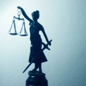 A statue of lady justice
