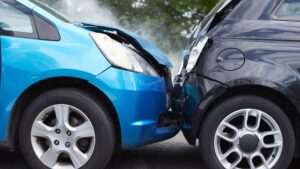 A rear end crash