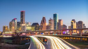 A landscape of the city of Houston