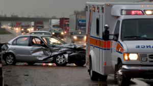 A severe car crash