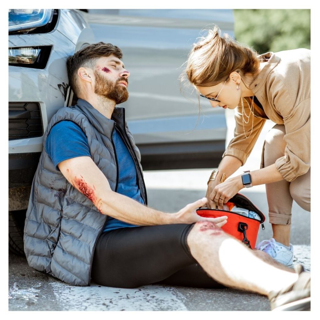 An injured person