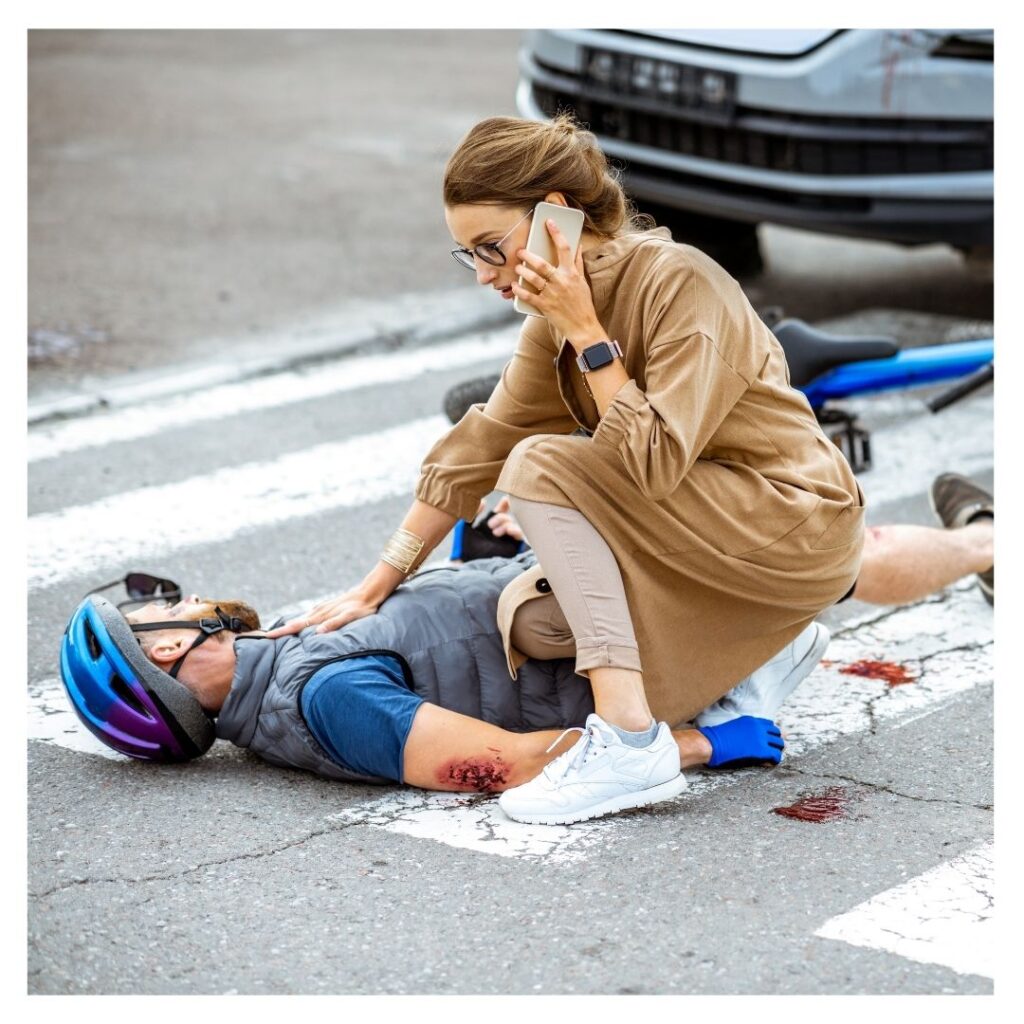 Un motorista atropellado