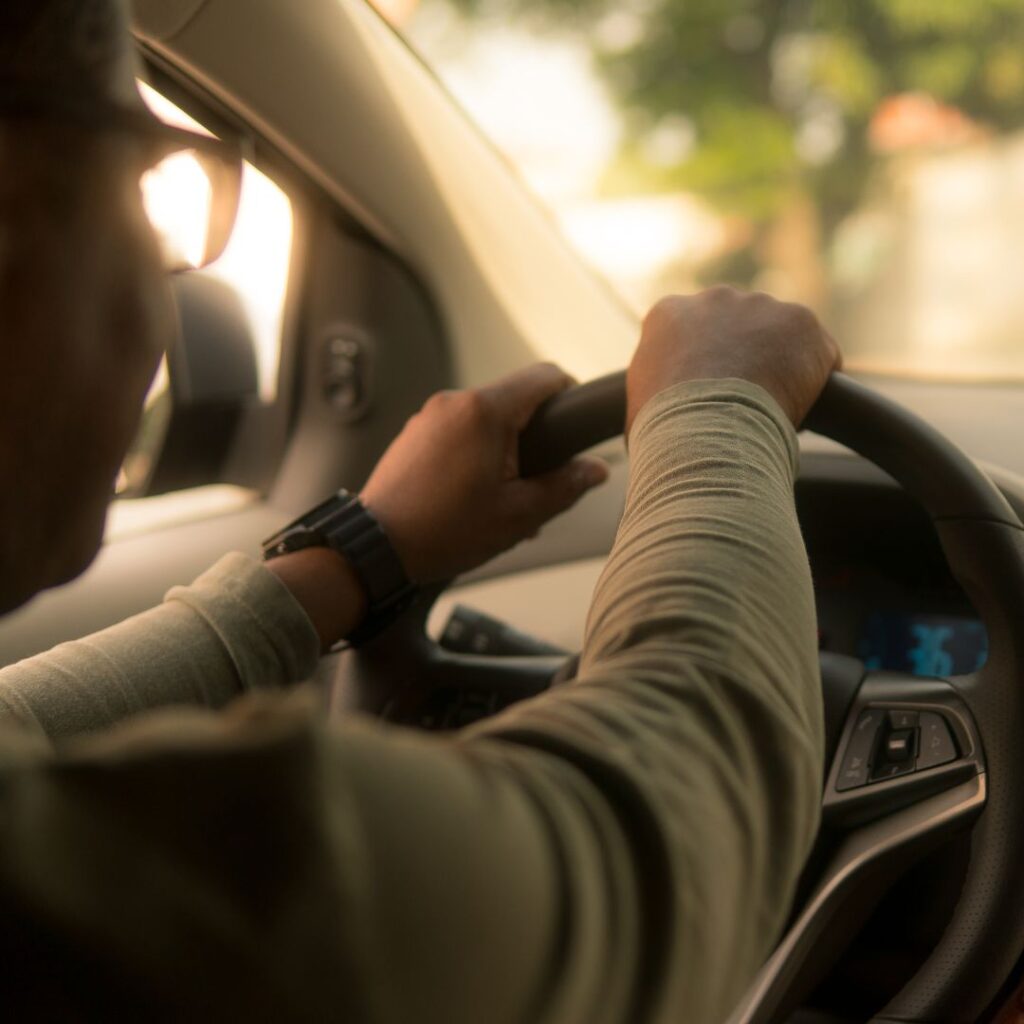 A person driving