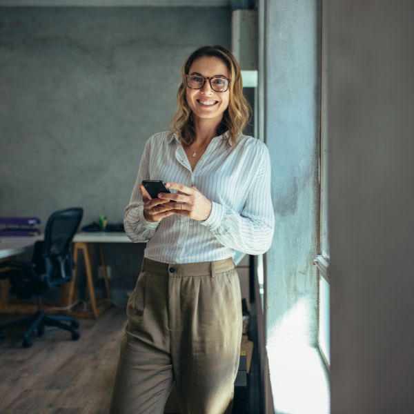 A happy women