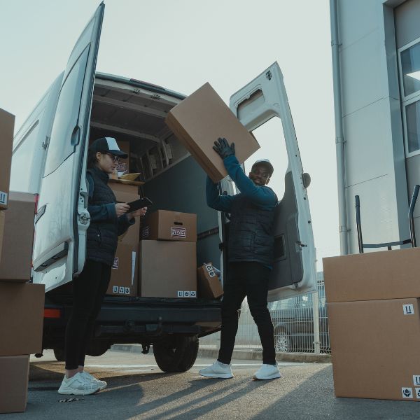 A delivery vehicle