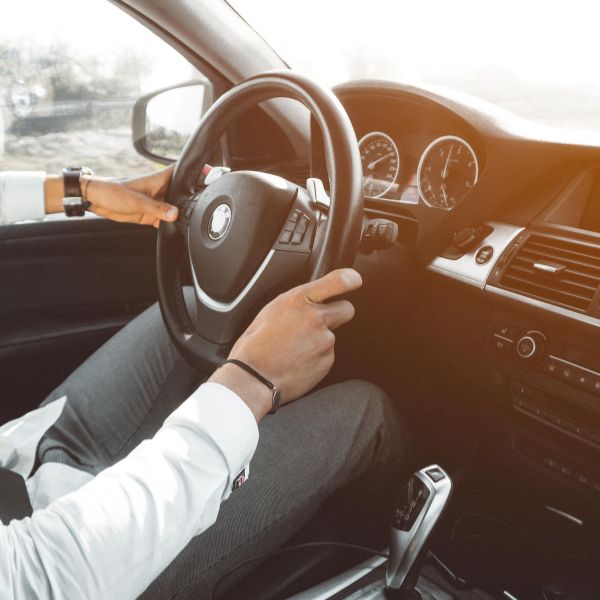 A person driving