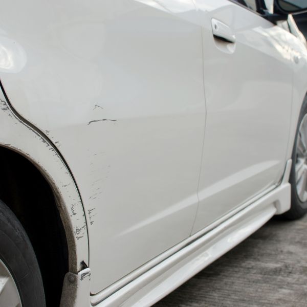 A damaged vehicle