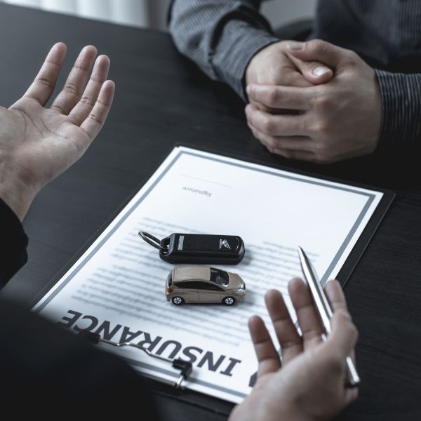 A car insurance form