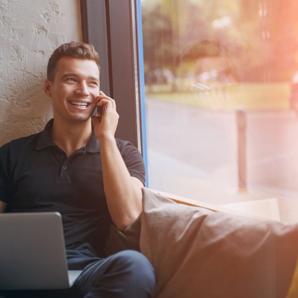 Man talking on the phone