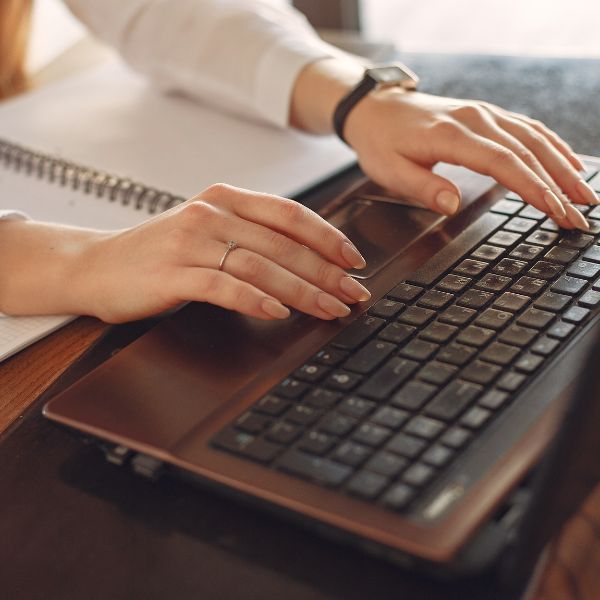 Using a laptop