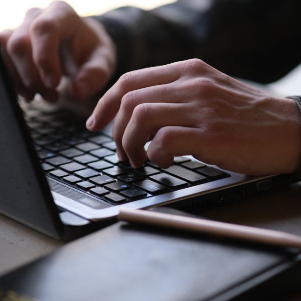 Using a laptop