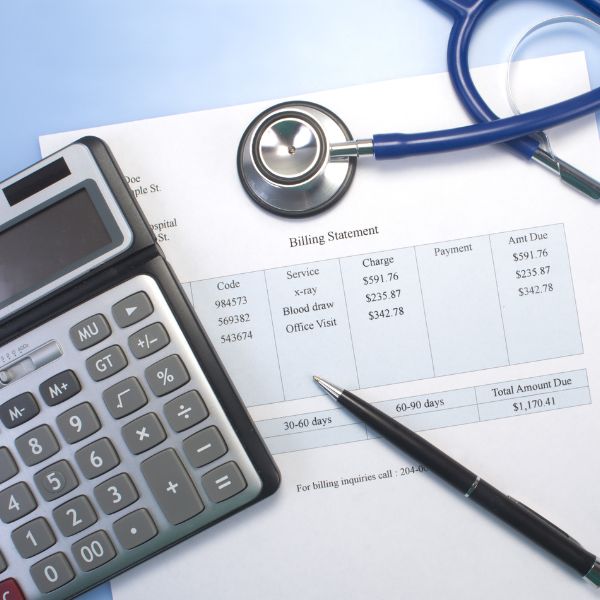 Medical bills and a calculator