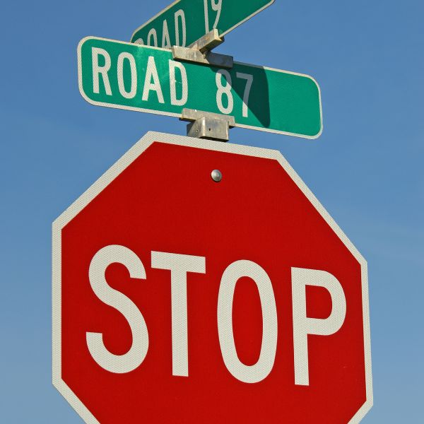A stop sign