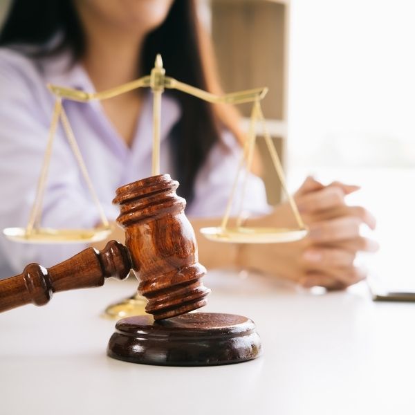 A woman at a law firm