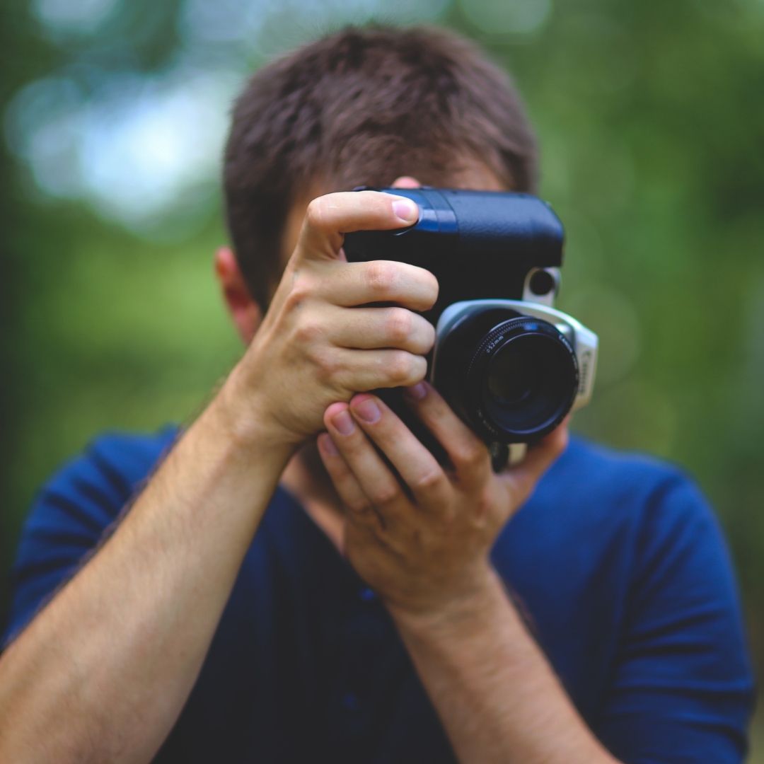 Man taking a photo
