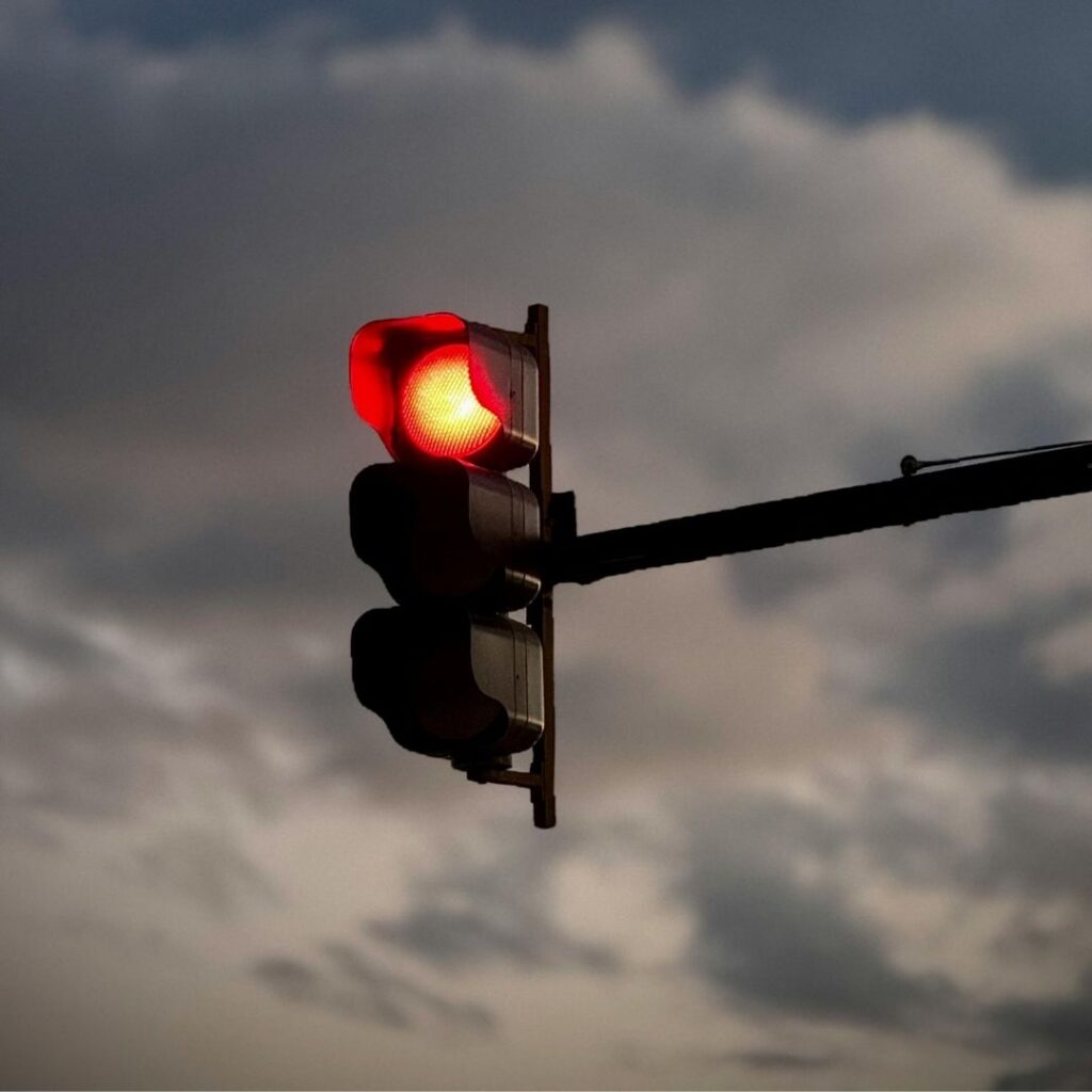 A red light