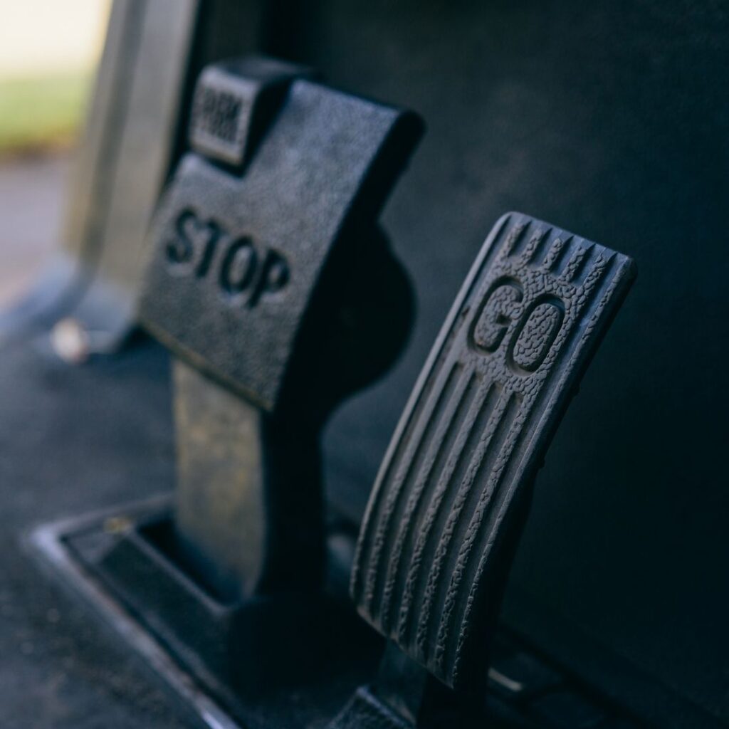 Acceleration and stop pedals
