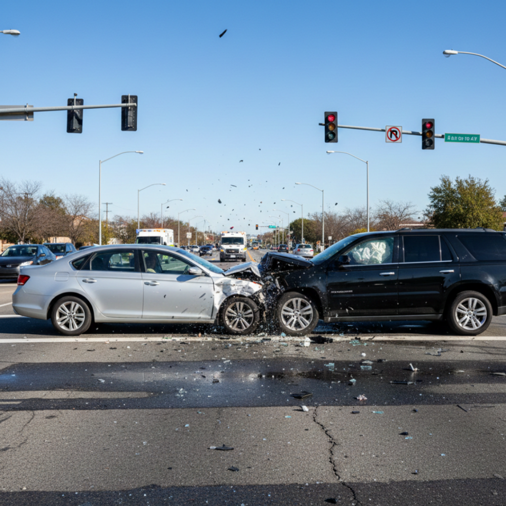 Un accidente de coche