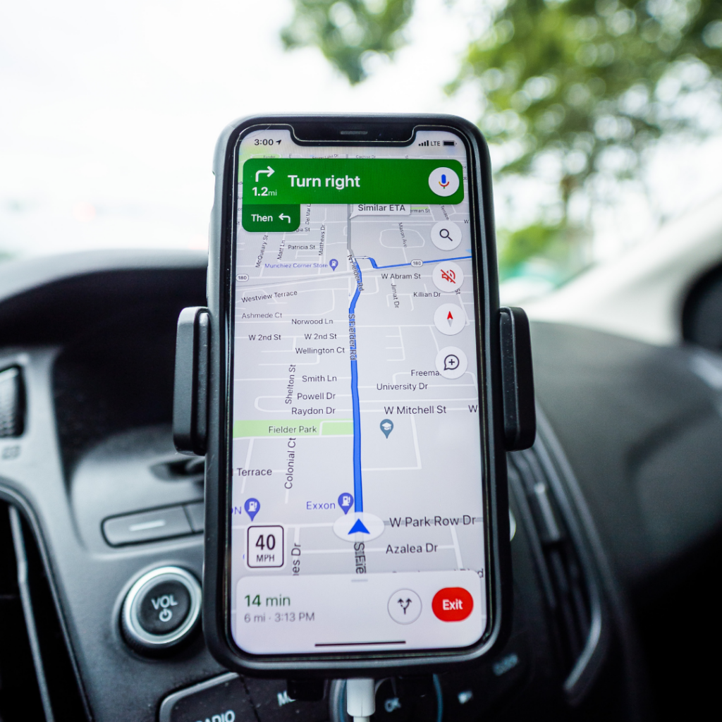 Google maps on the phone