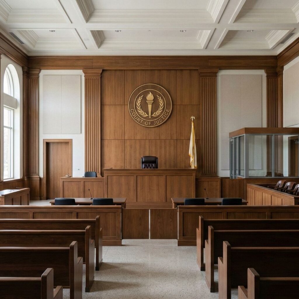 A courtroom