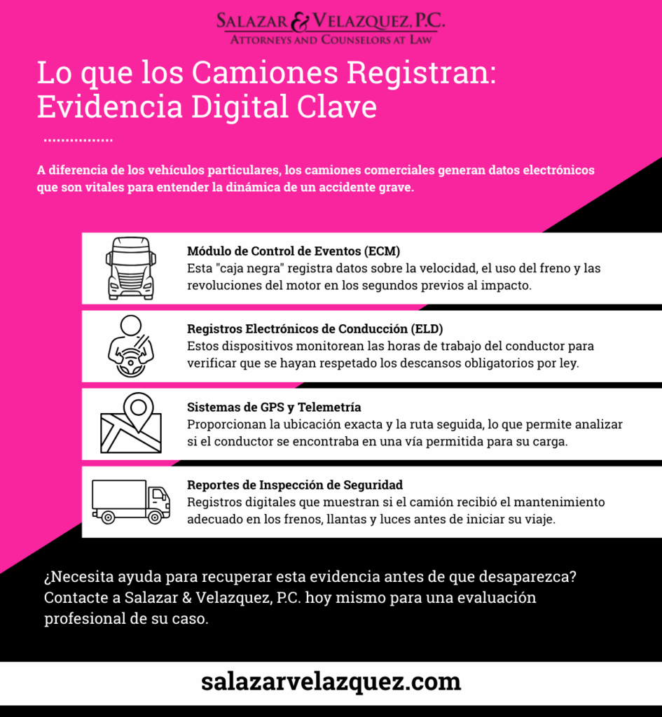  Lo que los Camiones Registran: Evidencia Digital Clave
