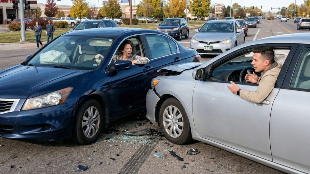Un accidente de coche