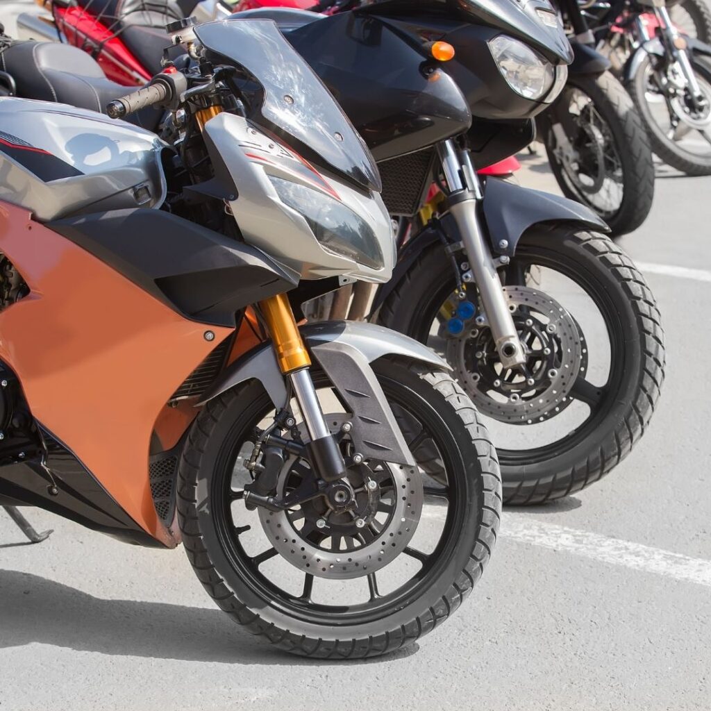 Three motorcycles