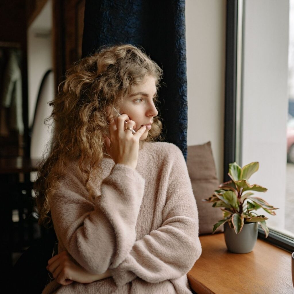 Woman on the phone