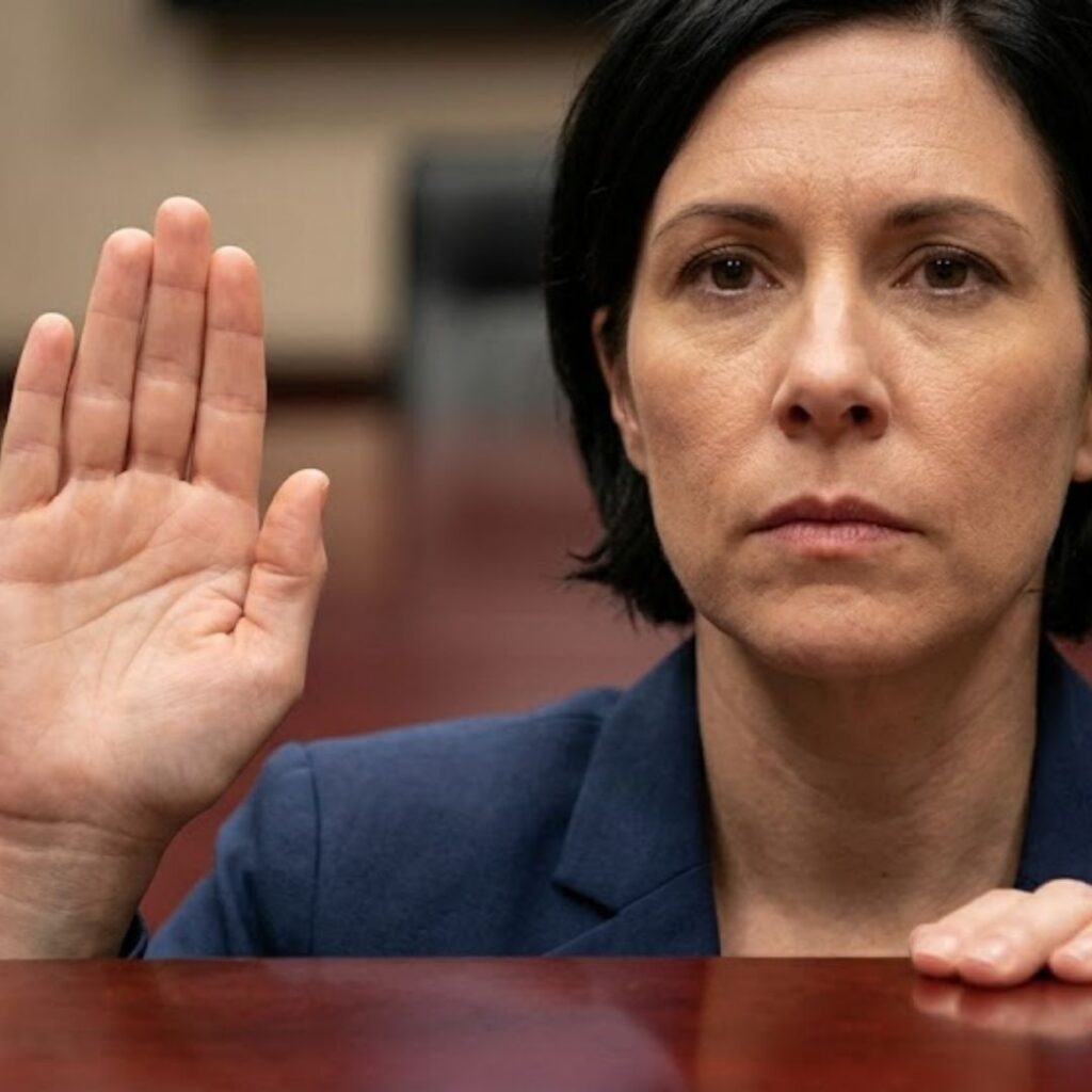 woman being sworn in