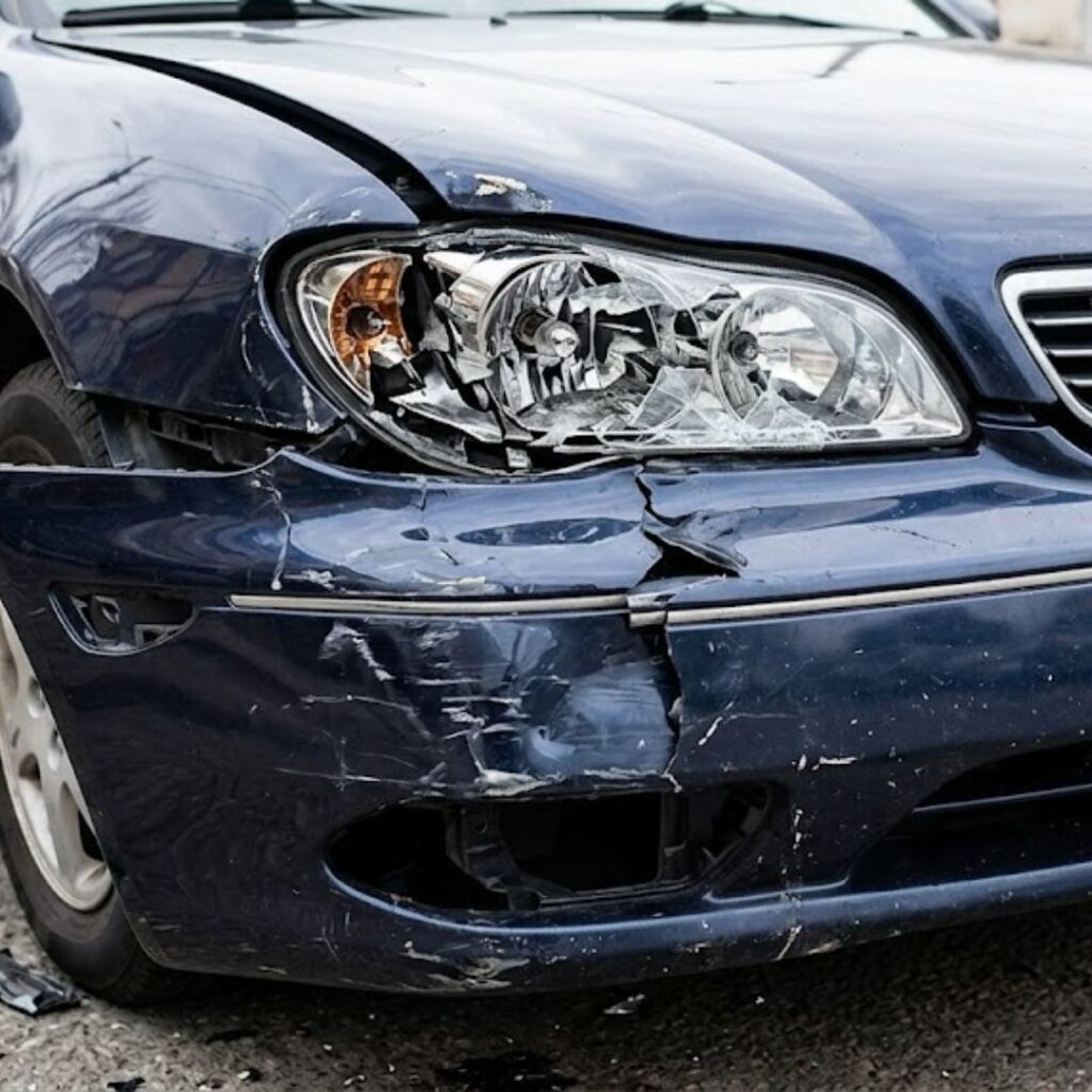 crashed car 