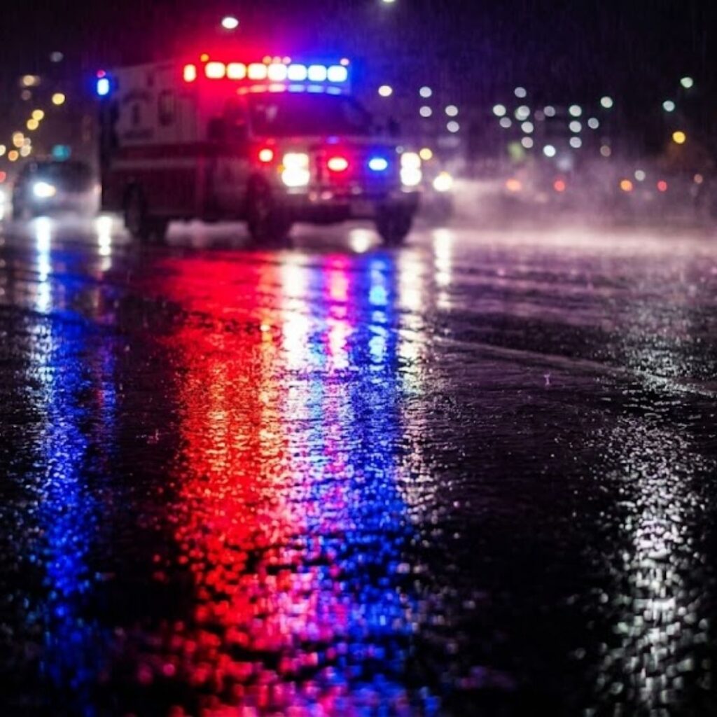 ambulance on way to accident
