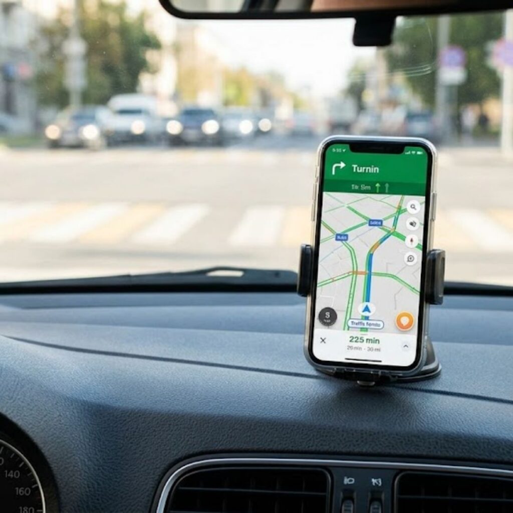rideshare ride in progress