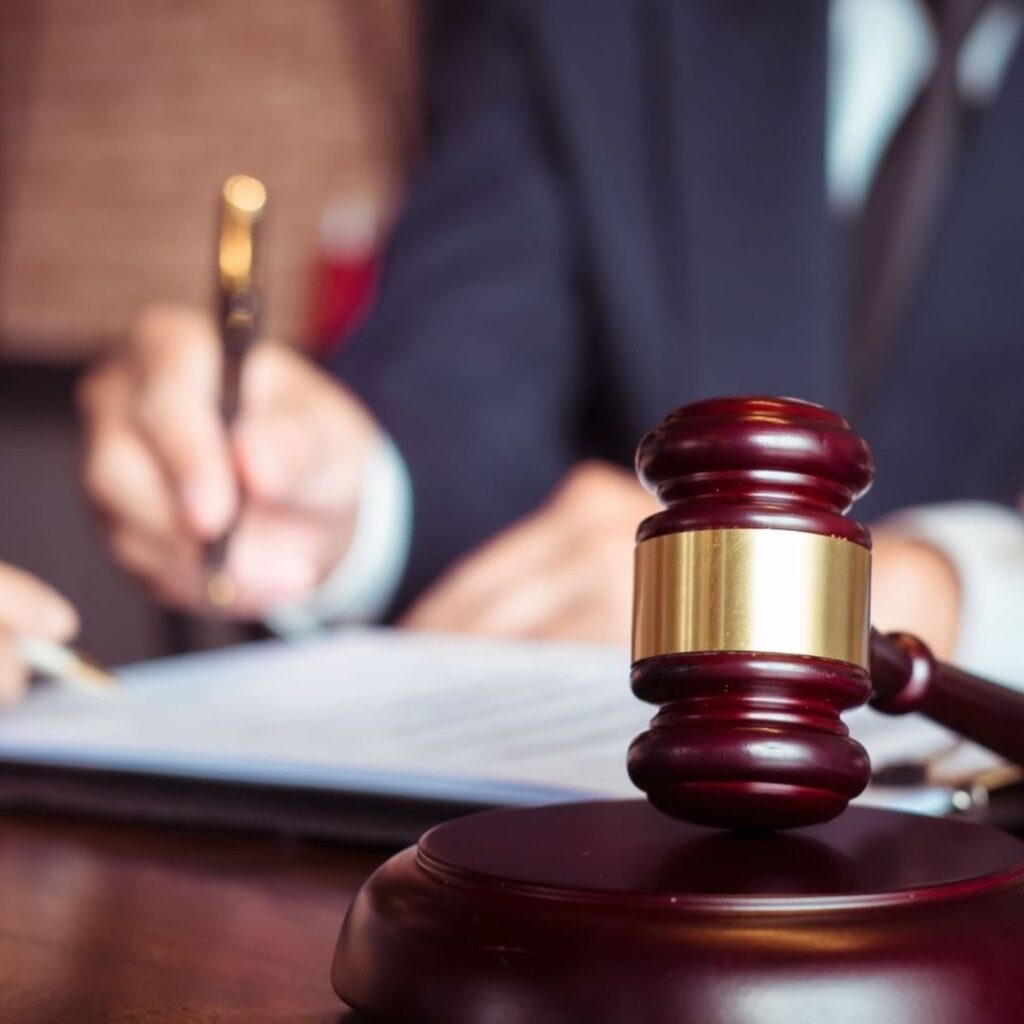 judge signing papers