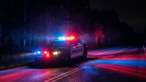 police car lights