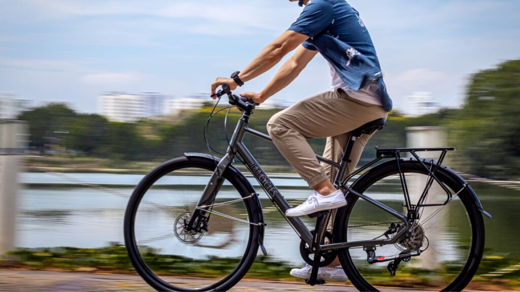 riding ebike