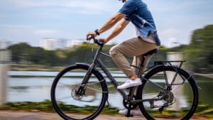 riding ebike