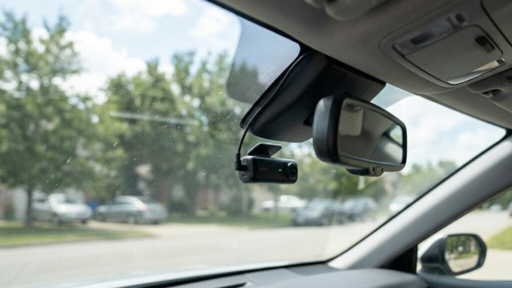 installed dashcam